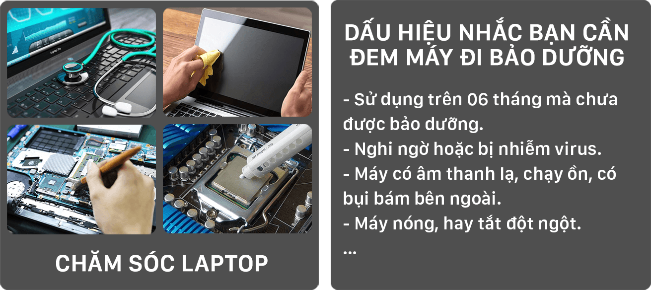 dấu hiệu nên bảo dưỡng laptop