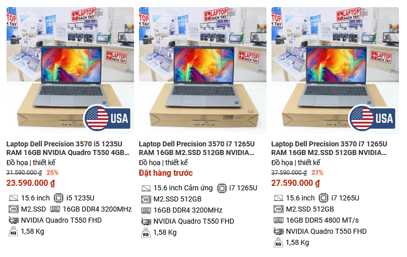 đánh giá laptop dell precision 3570