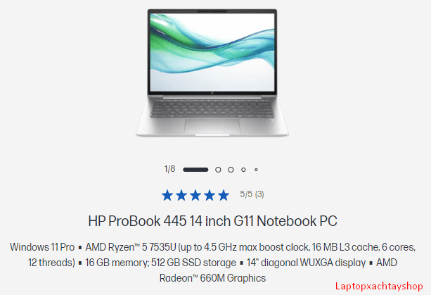 Đánh giá Laptop HP Probook 445 G10 : Giá rẻ, bảo mật, đẳng cấp laptop văn phòng