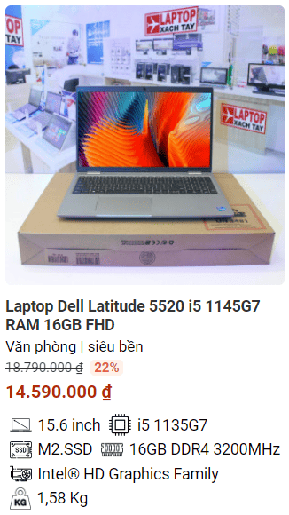 Top 5 laptop Dell Latitude cho Học sinh sinh viên dưới 15 triệu tháng 8 2024