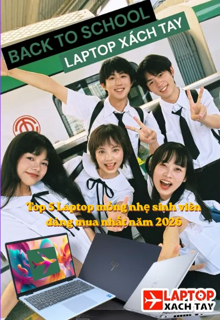 Top 5 Laptop mỏng nhẹ sinh viên đáng mua nhất năm 2026